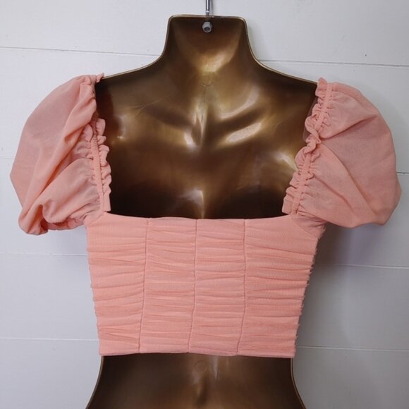 Oh Polly All Ruched Up Crop Top Size 2 - Picture 4 of 8